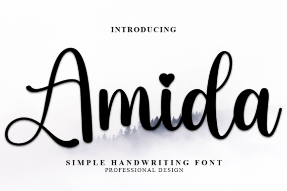 Amida: A Delicate Handwritten Font for Crafters
