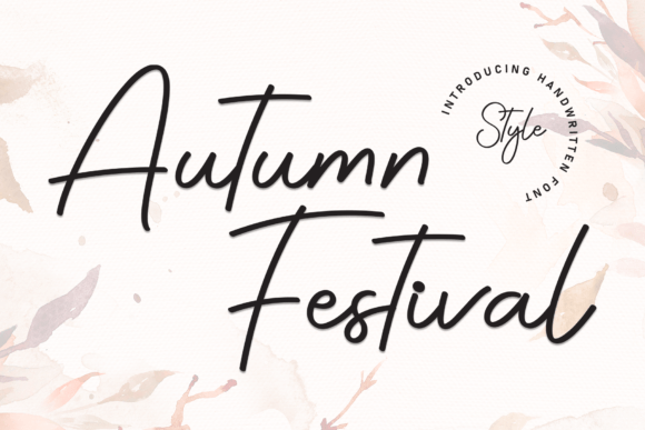 Autumn Festival: A Handwritten Font for Editorial Charm