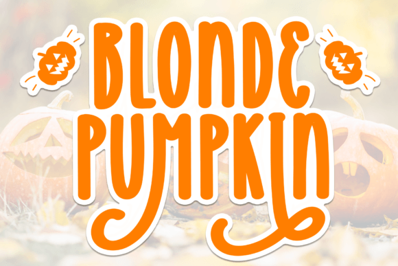 Blonde Pumpkin: A Charming Script Amp Font