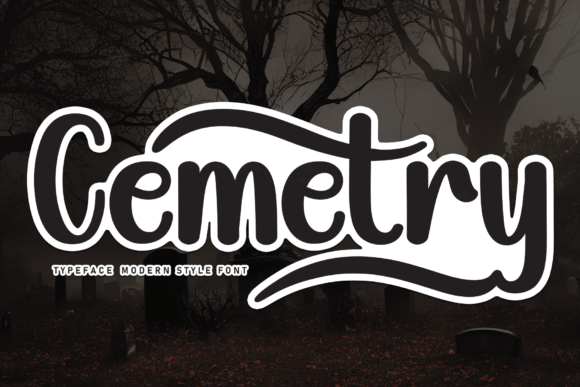 Cemetry: A Script Amp Font for Bold Projects