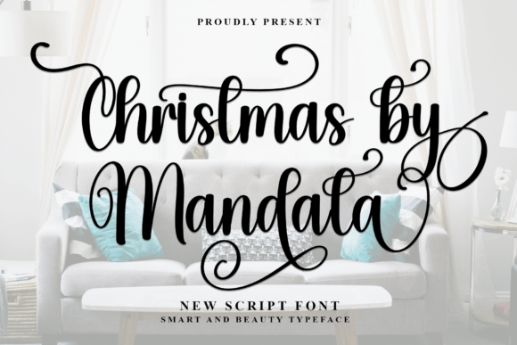 Christmas by Mandala: A Handwritten Font for Elegant Branding