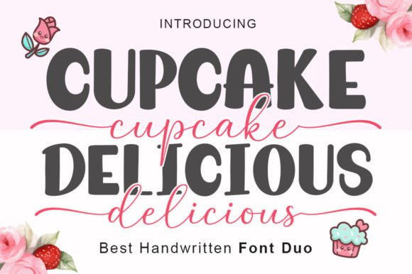 Cupcake Delicious Duo: A Perfect Font for Crafters and Creators