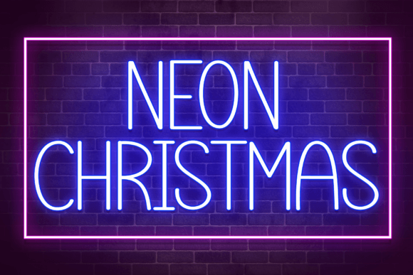 Enhance Your Brand with Neon Christmas Font
