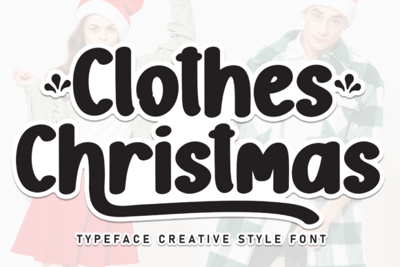 Enhance Your Editorial Design with Clothes Christmas Font