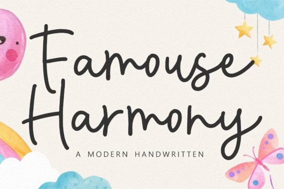 Famous History: A Charming Handwritten Font for Editorial Design