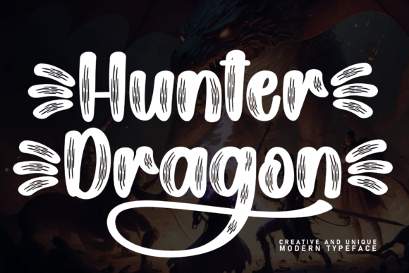 Hunter Dragon: A Handwritten Font for Eye-Catching Campaigns