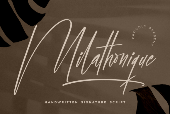 Milathonique: A Handwritten Font for Creative Web Design