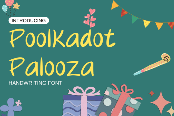 Poolkadot Palooza: A Handcrafted Font for Creative Projects