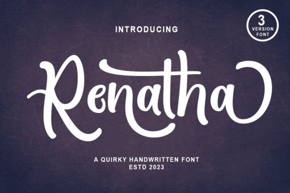 Renatha: A Bold Script Font for Web Design