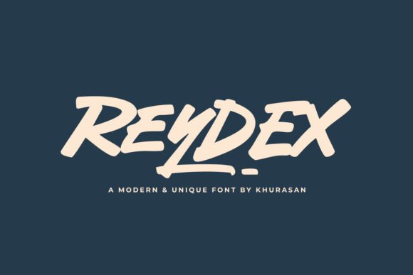 Reydex: A Bold Brush Font for Modern Web Design