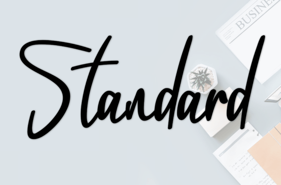Standard: A Handwritten Font for Elegant Branding