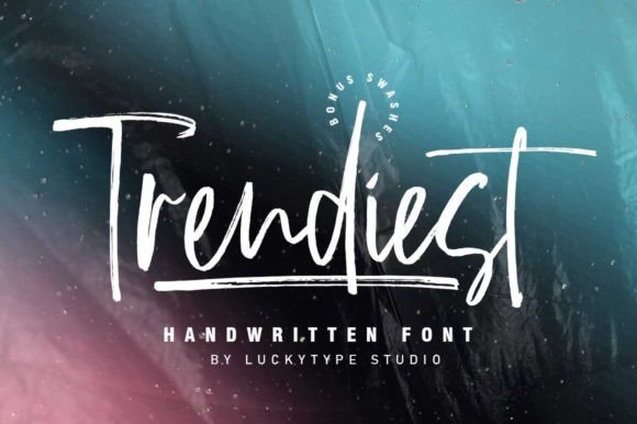 Trendiest: A Bold, Handwritten Font for Modern Editorial Design