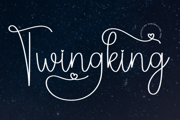 Twingking: A Sweet and Friendly Handwritten Font for Makers